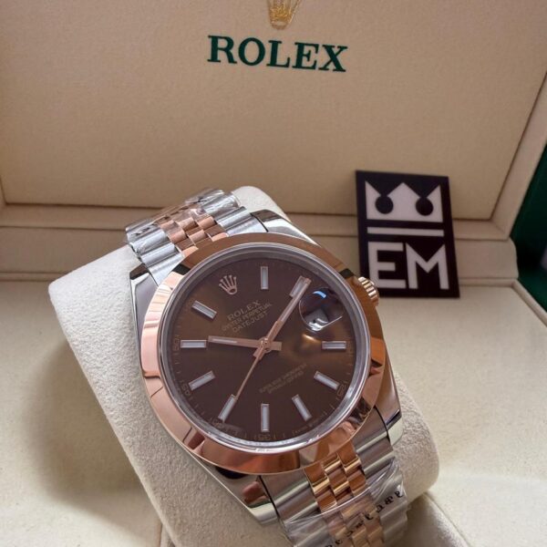 Rolex Datejust - Misto Rose - Bezel liso - Jubilee